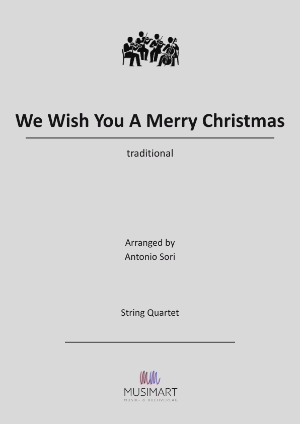Cover We Wish you a merry christmas String Quartet